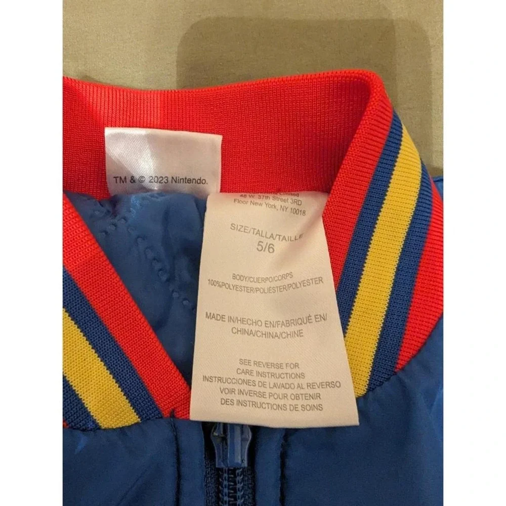 Nintendo‎ kids size 5/6 mario bomber jacket 2023